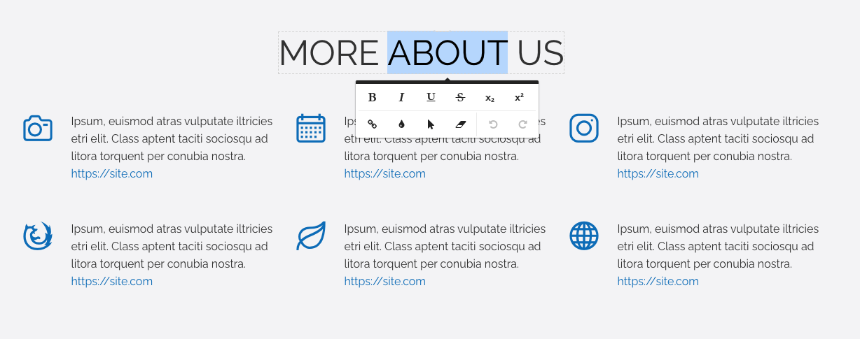 OSE Text Styling UI